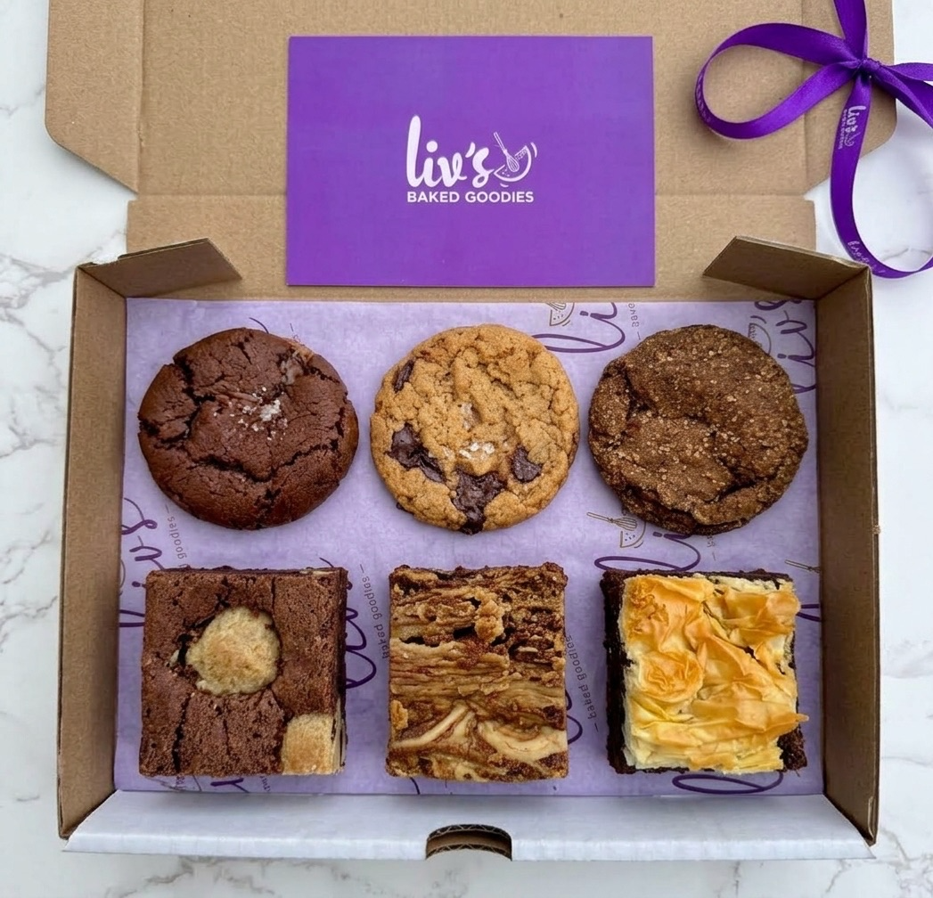 The Bit of Everything Box: 3 Mini Cookies & 3 Mini Brownies