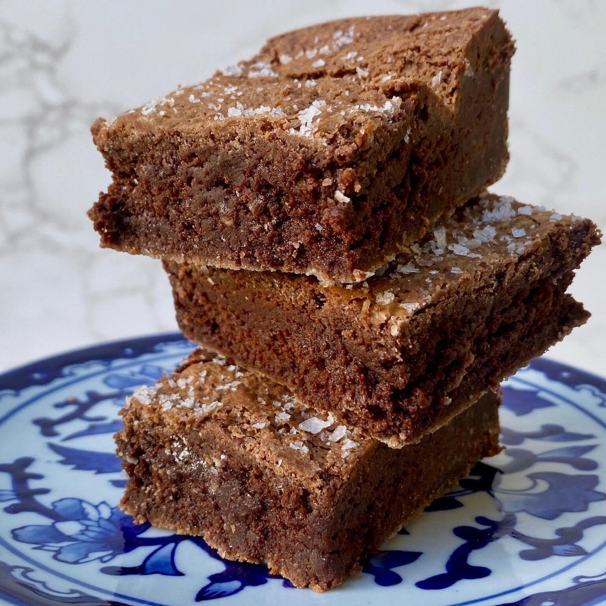 Gluten Free Maldon Sea Salt Brownies