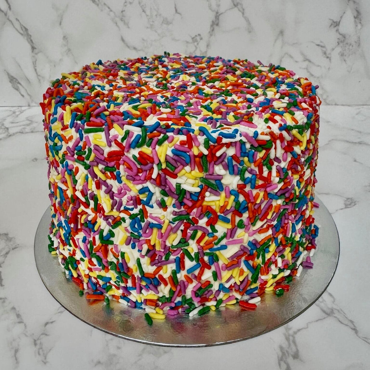 Rainbow Cake with GetBaked Sprinkles ®
