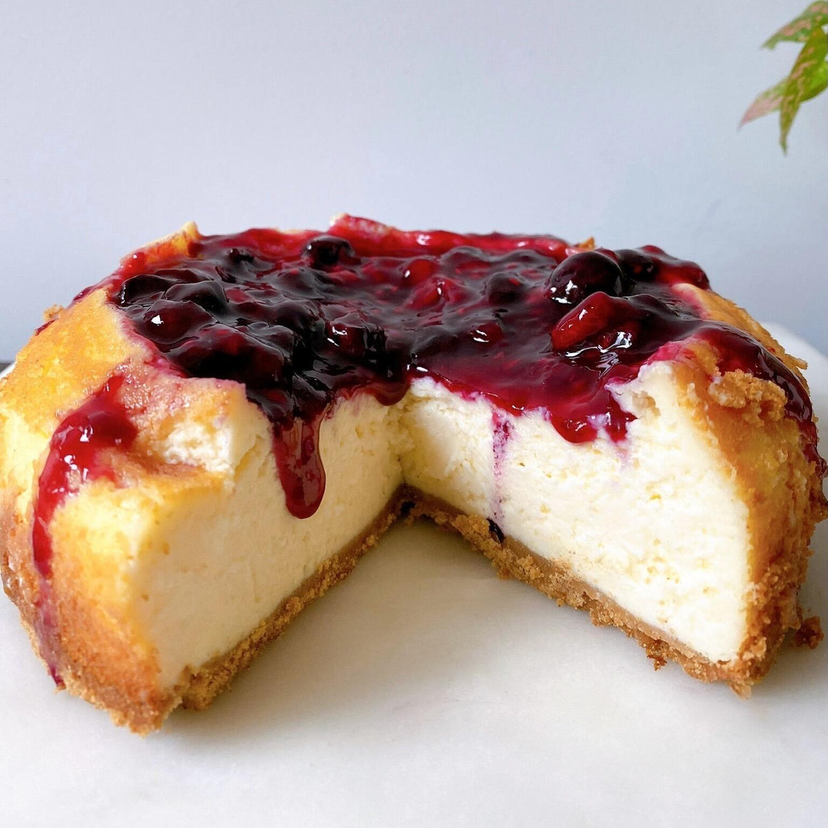 New York Cheesecake with Berry Compote