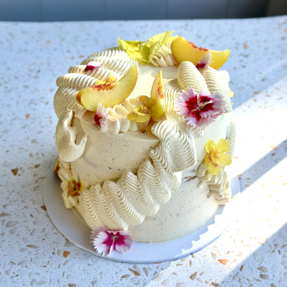 Peach Celebration Cake