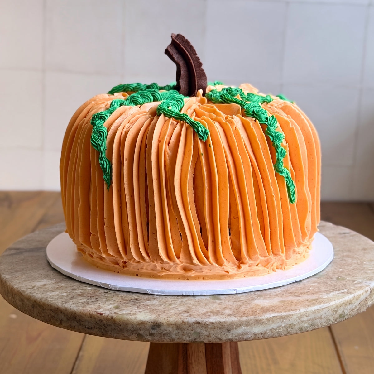 Pumpkin Spice Chocolate Marble Cake