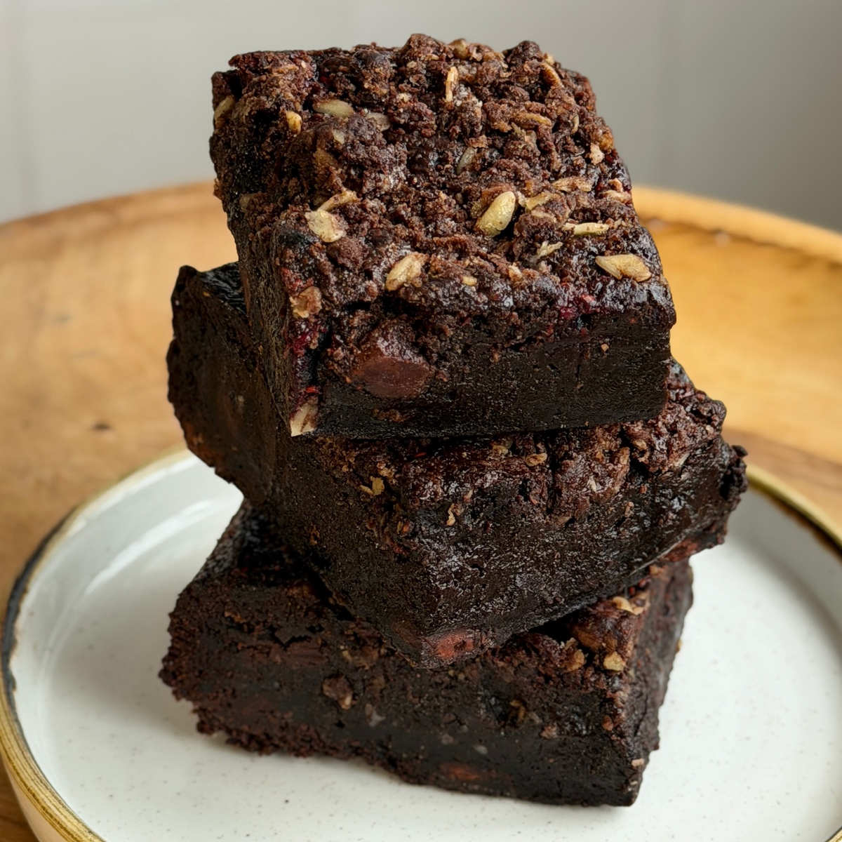Vegan Raspsberry Chocolate Brownies